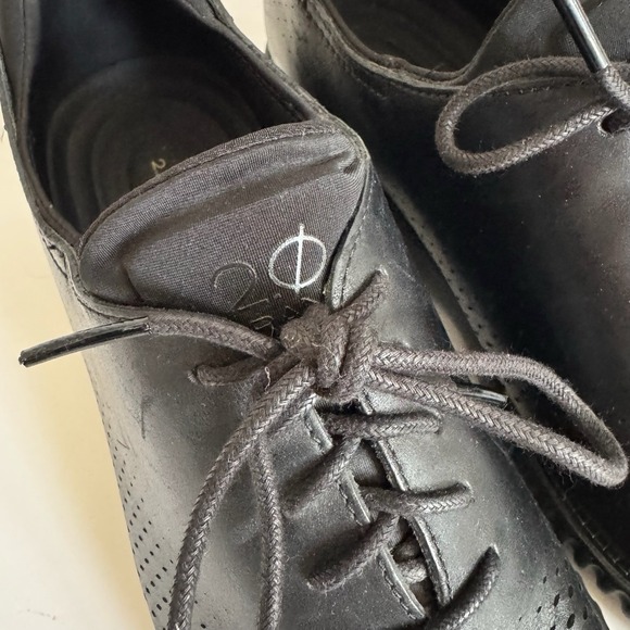 Cole Haan Mens 2.ZeroGrand Black Oxford Laser Wingtip Dress Shoes 13 main image 5